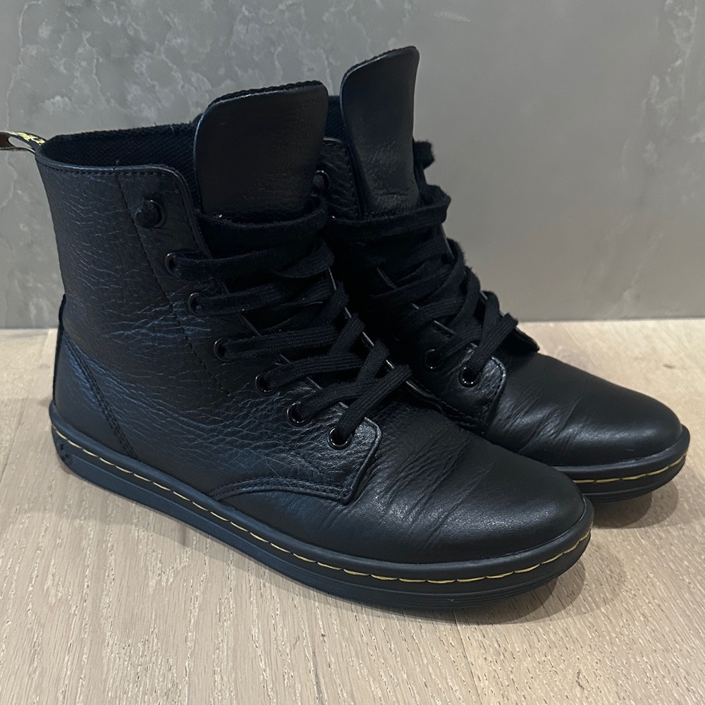 Dr. Martens Black Leather Women's Boots